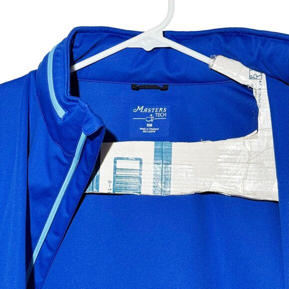 Masters Tech Augusta National Full Zip Windbreaker Men’s Small Blue Golf Jacket - Picture 7 of 8